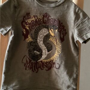 GAP Kids Snake Graphic T-Shirt - Gray and Gold